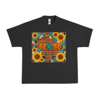 Pigment Black sunflower gemstone and mom with cowhide Urban Heavy Tee - Artiststas