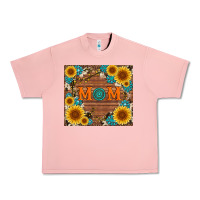 Salmon sunflower gemstone and mom with cowhide Urban Heavy Tee - Artiststas