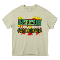 Mossy softball grandma with leopard Heavy Core Tee - Zillion Design Studio