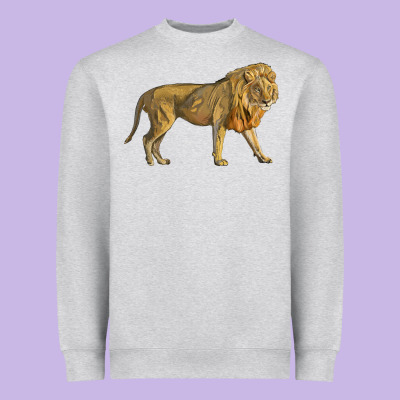Lion Heavyweight Sweatshirt Designed By Lillyallendesigns