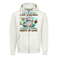 Oatmeal Heather A Pinch Of Patience a Das Of Kindness Zipper Hoodie - MaliasSmallBusiness
