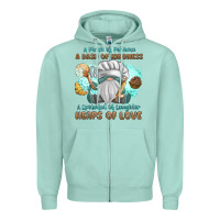 Seafoam A Pinch Of Patience a Das Of Kindness Zipper Hoodie - MaliasSmallBusiness