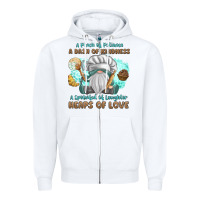 White A Pinch Of Patience a Das Of Kindness Zipper Hoodie - MaliasSmallBusiness