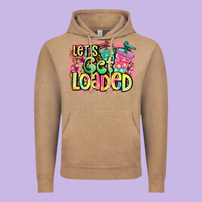 Let's Get Loaded Vintage Hoodie Designed By Jasminsmagicworld
