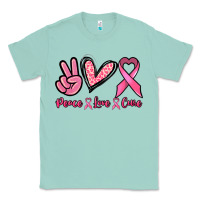 Seafoam Peace love cure Classic Tee - NancyCooperArtShop