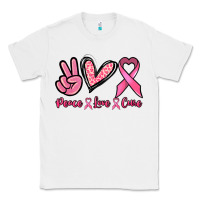 White Peace love cure Classic Tee - NancyCooperArtShop