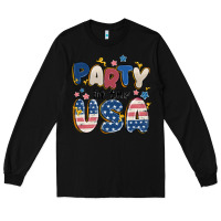 Black party in the usa Long Sleeve Tee - MaliasSmallBusiness