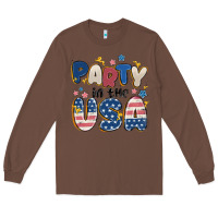 Chestnut party in the usa Long Sleeve Tee - MaliasSmallBusiness