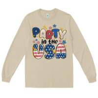 Mushroom party in the usa Long Sleeve Tee - MaliasSmallBusiness
