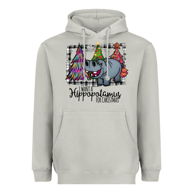 I Want Hippopotamus For Christmas Heavyweight Hoodie by Bettercallsaul | Teevron