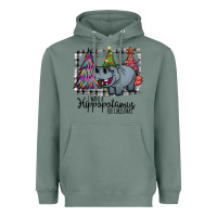 Sage I Want Hippopotamus For Christmas Heavyweight Hoodie - Bettercallsaul