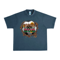 Midnight Navy soccer mom with serape and leopard Urban Heavy Tee - Artiststas