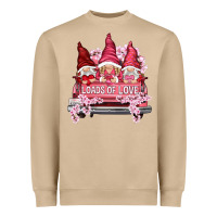 Mushroom loads of love with flowers Heavyweight Sweatshirt - NancyCooperArtShop