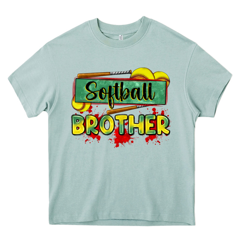 Softball Brother Heavy Core Tee by Zillion Design Studio | Teevron
