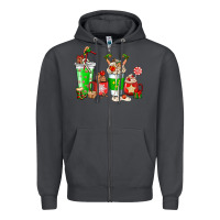 Smoke Elf coffee cups Zipper Hoodie - NancyCooperArtShop