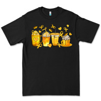 Black Childhood Cancer Coffee Cups Premium Tee - texasbilliewilder