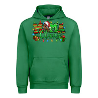 Emerald Mama claus christmas lights and gifts mother's day Urban Hoodie - HowdyJamesFarm