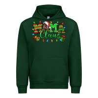 Forest Green Mama claus christmas lights and gifts mother's day Urban Hoodie - HowdyJamesFarm
