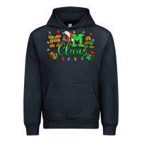 Navy Mama claus christmas lights and gifts mother's day Urban Hoodie - HowdyJamesFarm