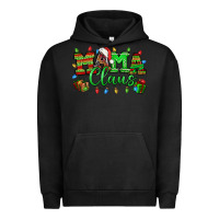 Pigment Black Mama claus christmas lights and gifts mother's day Urban Hoodie - HowdyJamesFarm