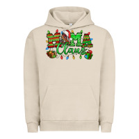 Pigment French Oak Mama claus christmas lights and gifts mother's day Urban Hoodie - HowdyJamesFarm
