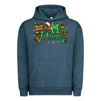 Pigment Midnight Navy Mama claus christmas lights and gifts mother's day Urban Hoodie - HowdyJamesFarm