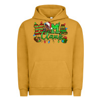 Pigment Peanut Butter Mama claus christmas lights and gifts mother's day Urban Hoodie - HowdyJamesFarm
