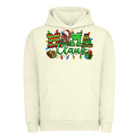 Pigment Pistachio Mama claus christmas lights and gifts mother's day Urban Hoodie - HowdyJamesFarm