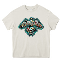 Cream western thunderbird Heavy Core Tee - RanaPortraitStore