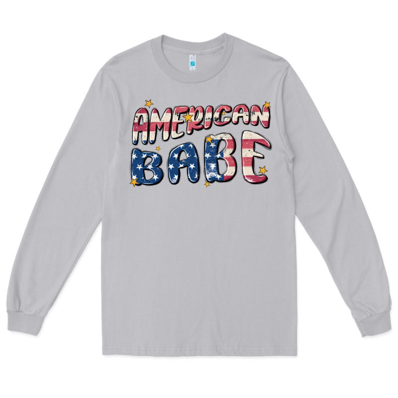 American Babe Long Sleeve Tee by MaliasSmallBusiness | Teevron