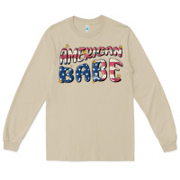 Mushroom American babe Long Sleeve Tee - MaliasSmallBusiness