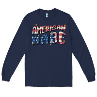 Navy American babe Long Sleeve Tee - MaliasSmallBusiness