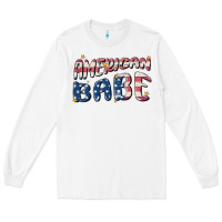 White American babe Long Sleeve Tee - MaliasSmallBusiness