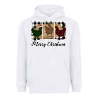 White Merry Christmas Chickens Heavyweight Hoodie - Bettercallsaul