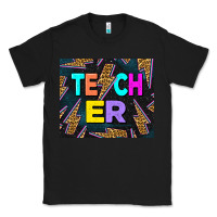 Black Western Teacher Flash Classic Tee - LillyAllenDesigns