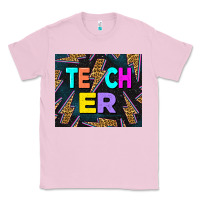Bubblegum Pink Western Teacher Flash Classic Tee - LillyAllenDesigns