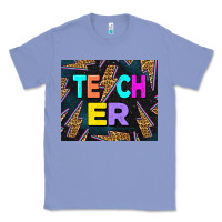 Colony Blue Western Teacher Flash Classic Tee - LillyAllenDesigns