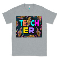 Heather Grey Western Teacher Flash Classic Tee - LillyAllenDesigns