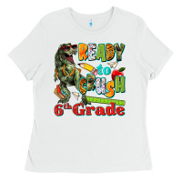 White ready to crush sixth grade Ladies Tee - texasbilliewilder