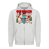Dove Grey hot cocoa cozy blankets christmas movies tumbler Zipper Hoodie - MaliasSmallBusiness