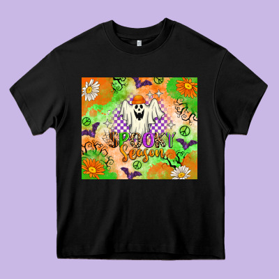 Spooky Season Heavy Core Tee Designed By Texasbilliewilder