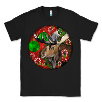 Black moose buck deer christmas Classic Tee - LillyAllenDesigns