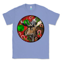 Colony Blue moose buck deer christmas Classic Tee - LillyAllenDesigns