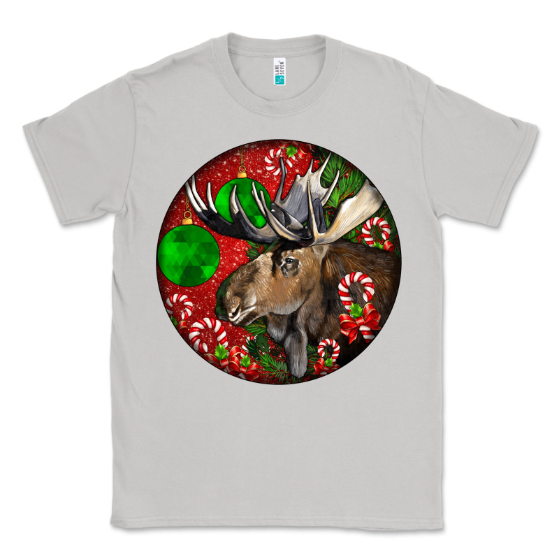 Moose Buck Deer Christmas Classic Tee by LillyAllenDesigns | Teevron