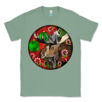 Sage moose buck deer christmas Classic Tee - LillyAllenDesigns