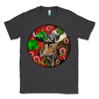 Smoke moose buck deer christmas Classic Tee - LillyAllenDesigns