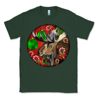 Sports Green moose buck deer christmas Classic Tee - LillyAllenDesigns