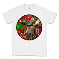 White moose buck deer christmas Classic Tee - LillyAllenDesigns