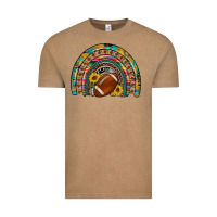Vintage Coffee football rainbow Vintage Tee - Artiststas