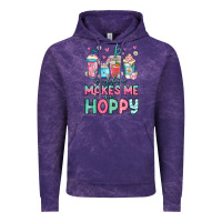 Cloud Purple easter coffee makes me so hoppy Vintage Hoodie - Jasminsmagicworld